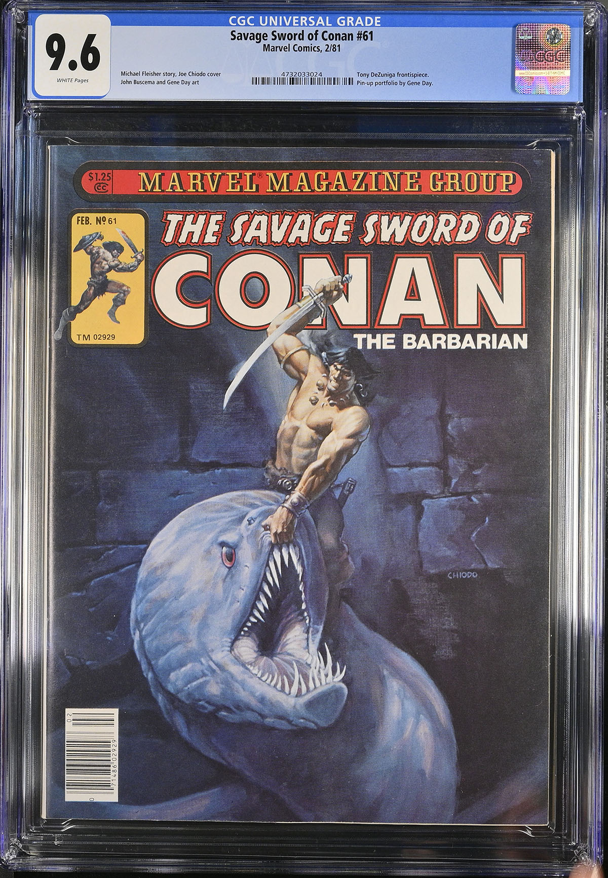 Savage Sword of Conan #61 CGC 9.6 w