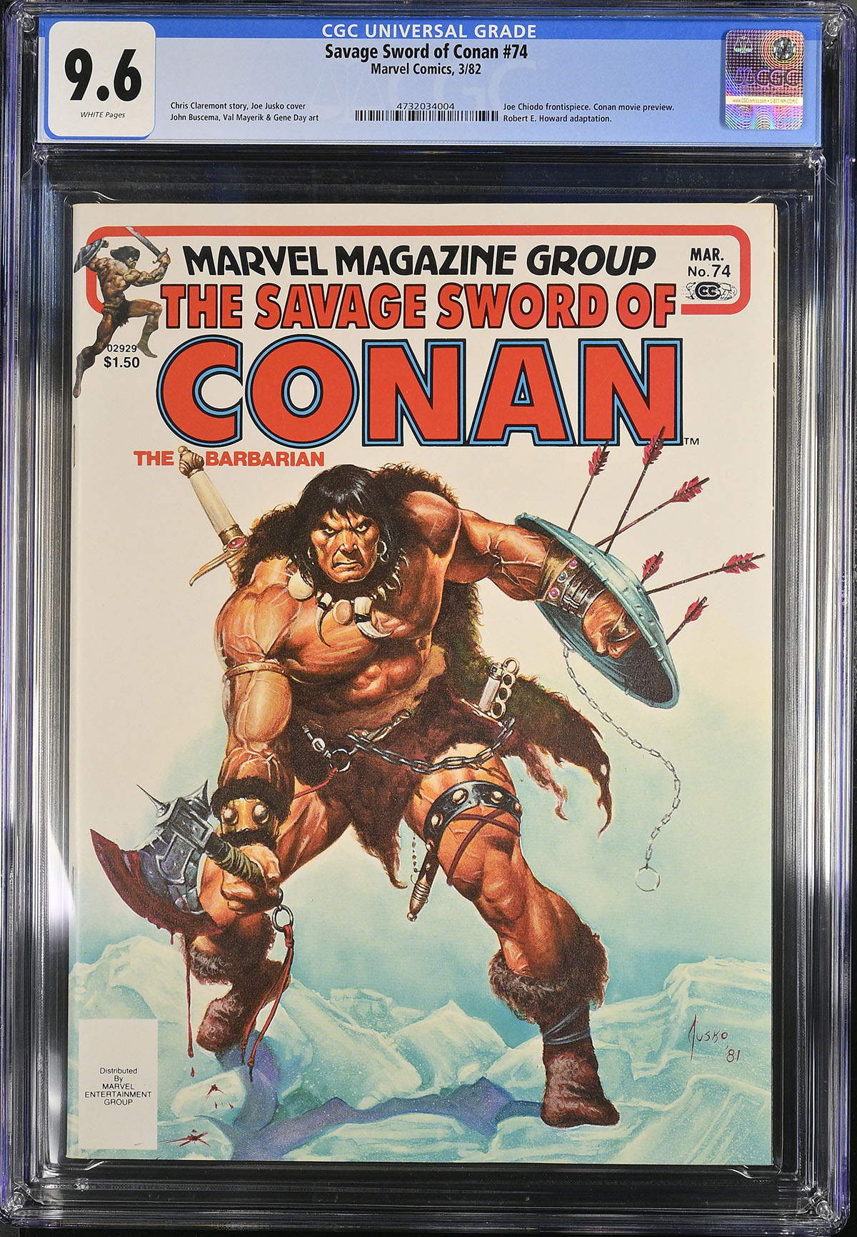 Savage Sword of Conan #74 CGC 9.6 w