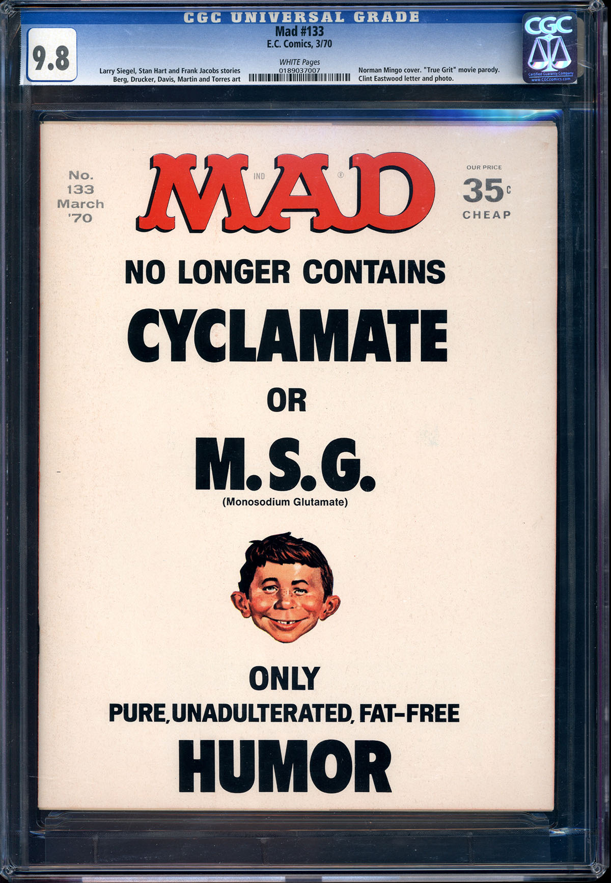 Mad #133 CGC 9.8 w