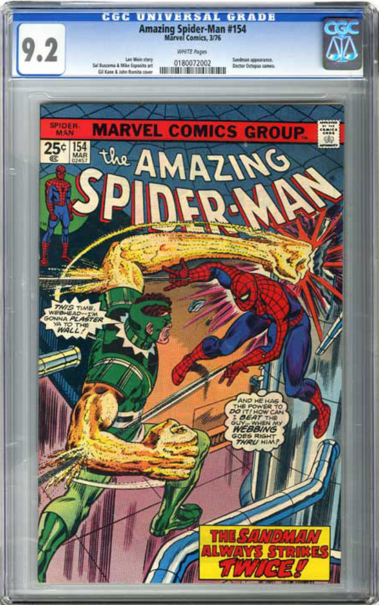 Amazing Spider-Man #154 CGC 9.2 w