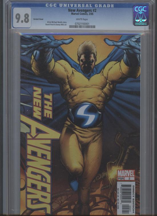 New Avengers #2 CGC 9.8 w Variant Cover