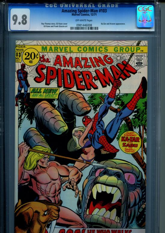 Amazing Spider-Man #103 CGC 9.8 ow