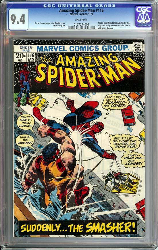 Amazing Spider-Man #116 CGC 9.4 w