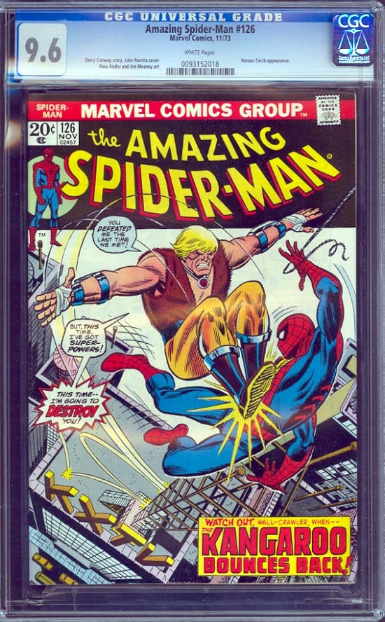 Amazing Spider-Man #126 CGC 9.6 w