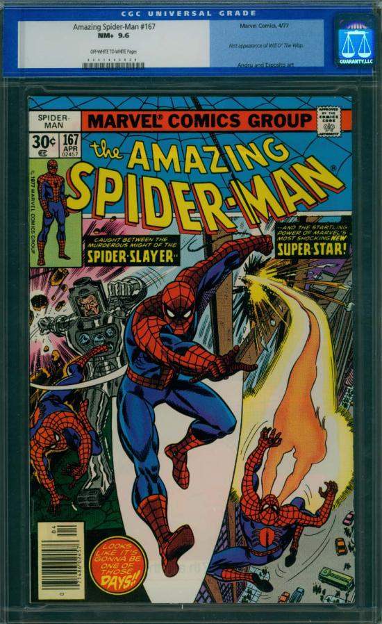 Amazing Spider-Man #167 CGC 9.6 ow/w