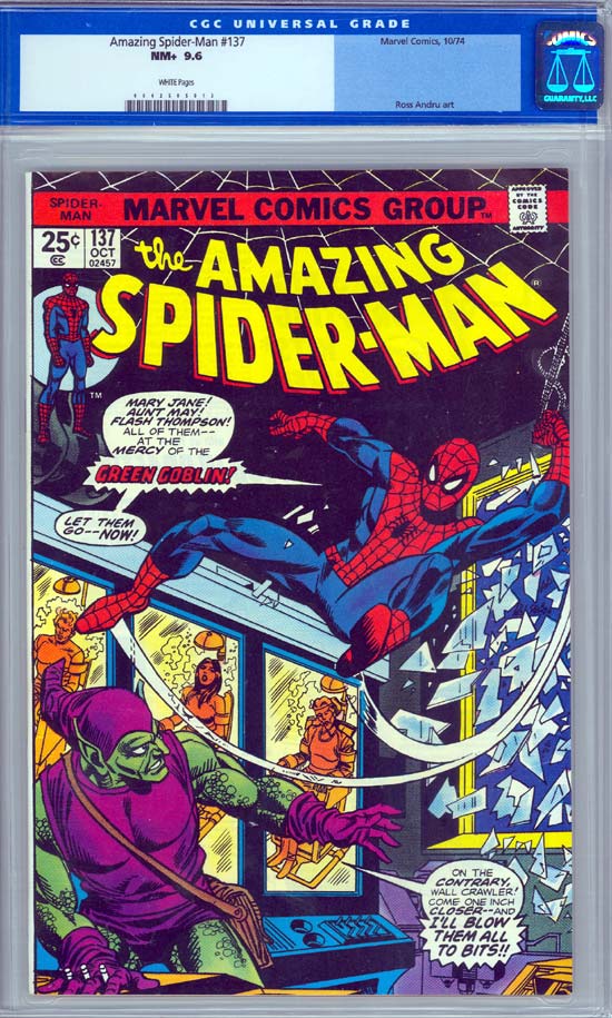 Amazing Spider-Man #137 CGC 9.6 w