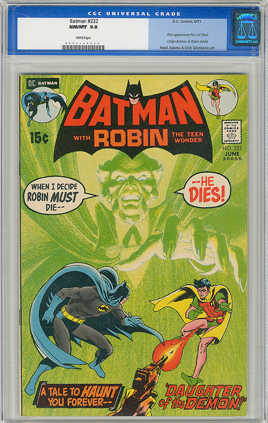 Batman #232 CGC 9.8 w