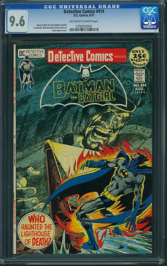 Detective Comics #414 CGC 9.6 ow/w