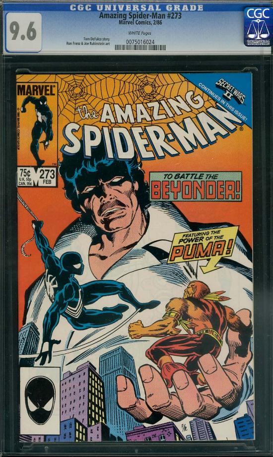 Amazing Spider-Man #273 CGC 9.6 w