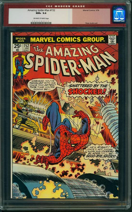 Amazing Spider-Man #152 CGC 9.6 ow/w