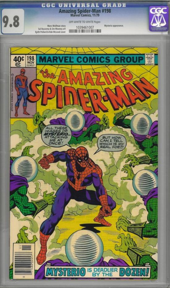 Amazing Spider-Man #198 CGC 9.8 ow/w