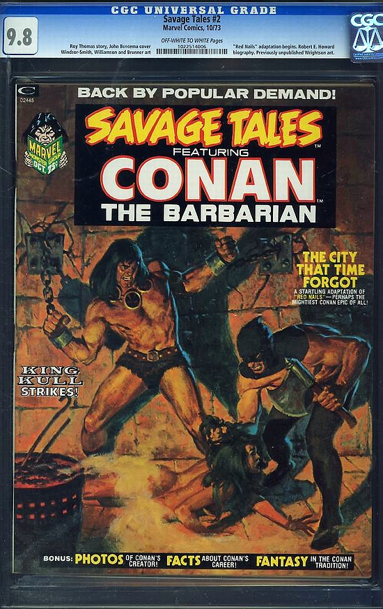 Savage Tales #2 CGC 9.8 ow/w
