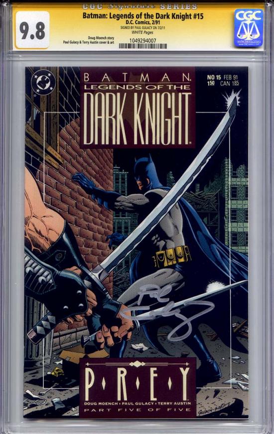 Batman: Legends of the Dark Knight #15 CGC 9.8 w CGC Signature SERIES