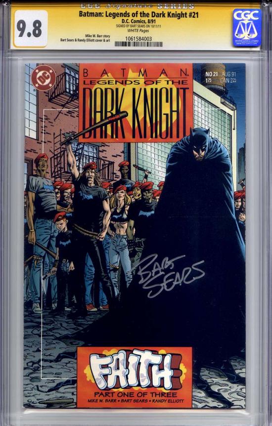 Batman: Legends of the Dark Knight #21 CGC 9.8 w CGC Signature SERIES