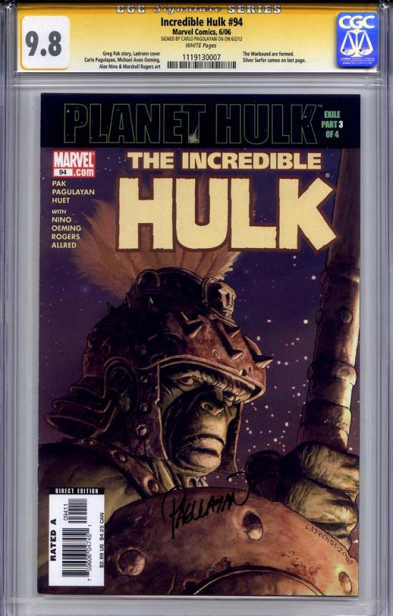 Incredible Hulk #94 CGC 9.8 w CGC Signature SERIES