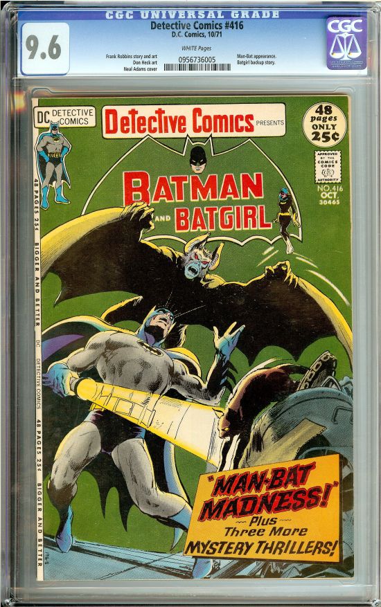 Detective Comics #416 CGC 9.6 w