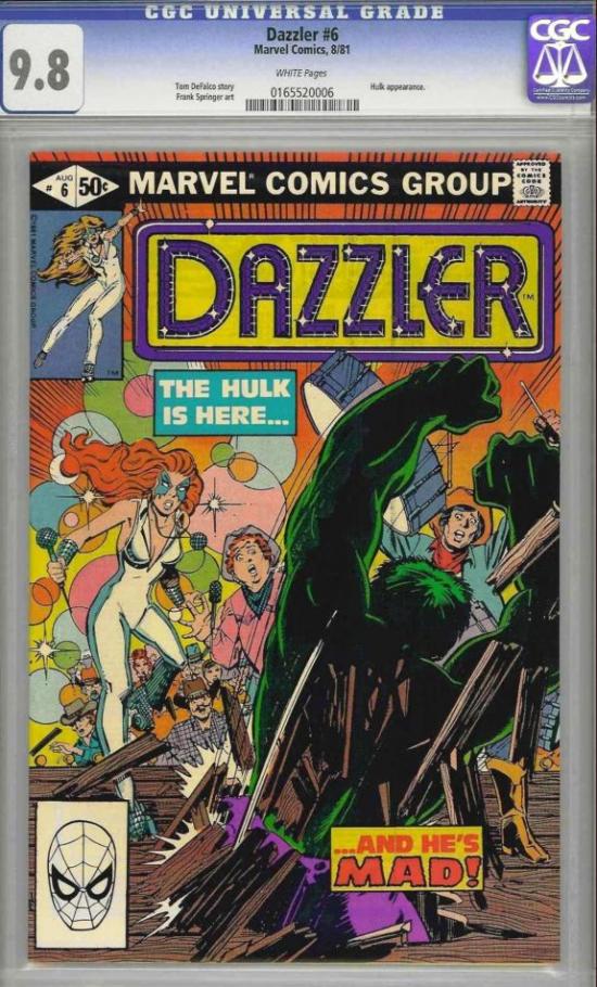 Dazzler #6 CGC 9.8 w