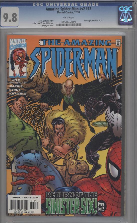 Amazing Spider-Man Vol 2 #12 CGC 9.8 w