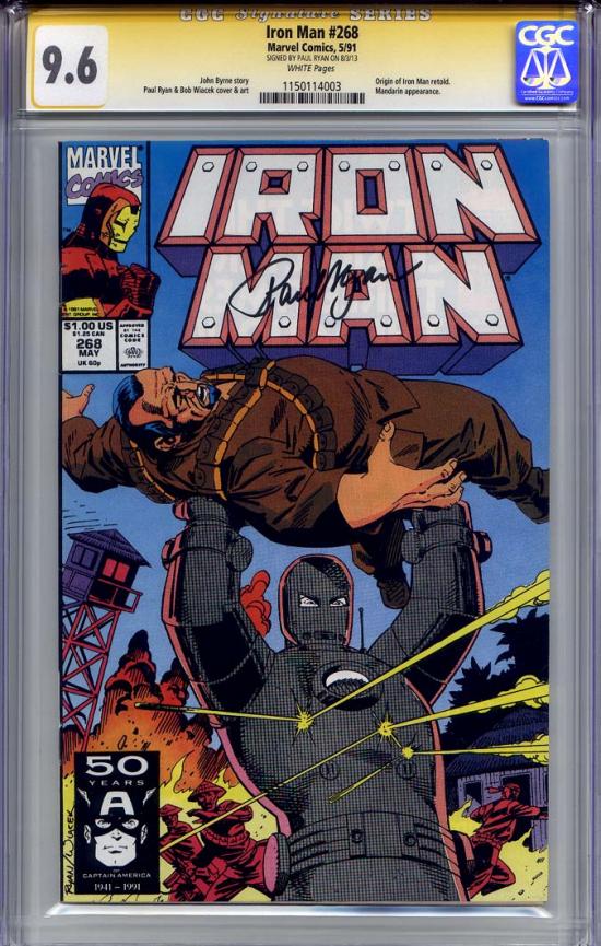 Iron Man #268 CGC 9.8 w CGC Signature SERIES