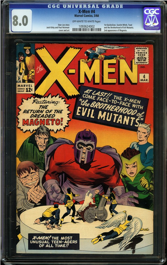 X-Men #4 CGC 8.0 ow/w