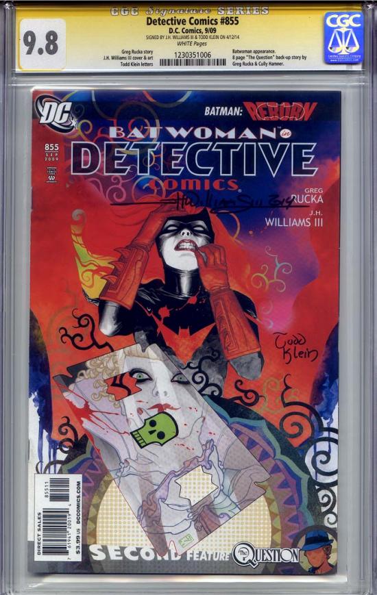 Detective Comics #855 CGC 9.8 w CGC Signature SERIES