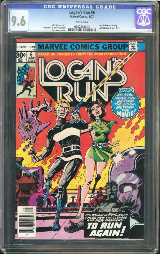 Logan's Run #6 CGC 9.6 w