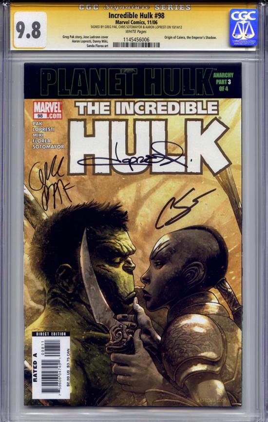 Incredible Hulk #98 CGC 9.8 w CGC Signature SERIES