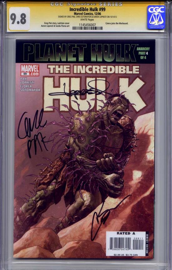 Incredible Hulk #99 CGC 9.8 w CGC Signature SERIES