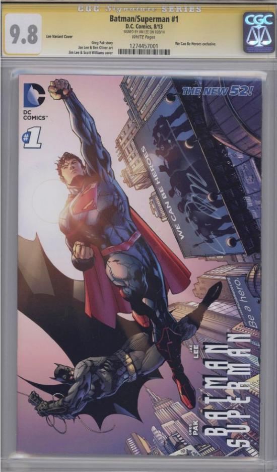 Batman/Superman #1 CGC 9.8 w CGC Signature SERIES
