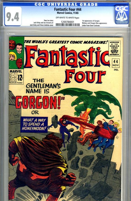 Fantastic Four #44 CGC 9.4 ow/w