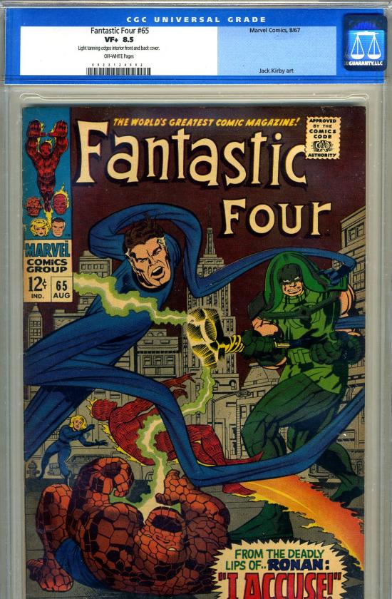 Fantastic Four #65 CGC 8.5 ow