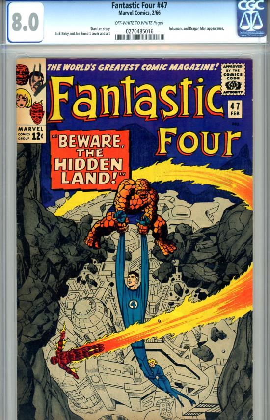 Fantastic Four #47 CGC 8.0 ow/w