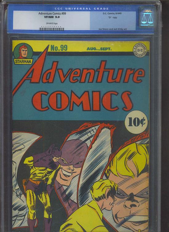 Adventure Comics #99 CGC 9.0 ow Davis Crippen ("D" Copy)