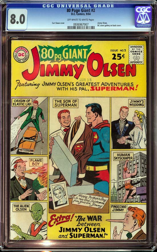 80 Page Giant #2 CGC 8.0 ow/w