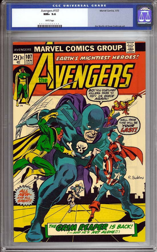 Avengers #107 CGC 9.6 w
