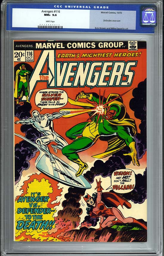 Avengers #116 CGC 9.6 w