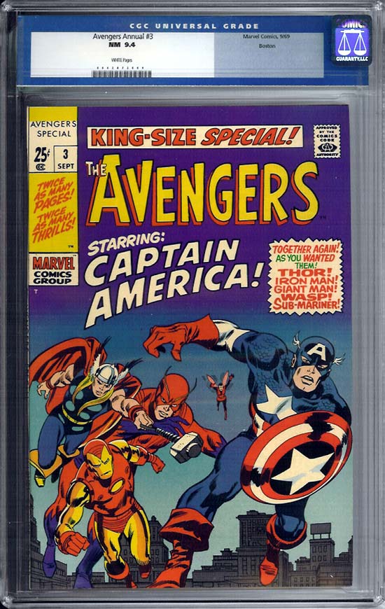 Avengers Annual #3 CGC 9.4 w