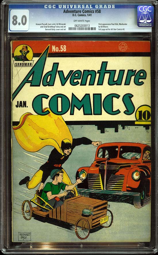 Adventure Comics #58 CGC 8.0ow