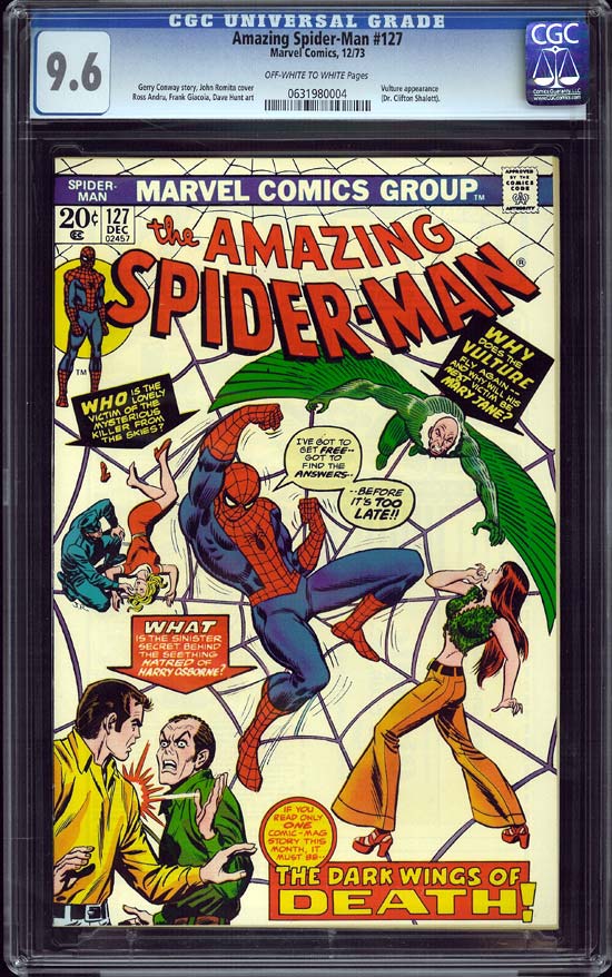 Amazing Spider-Man #127 CGC 9.6ow/w