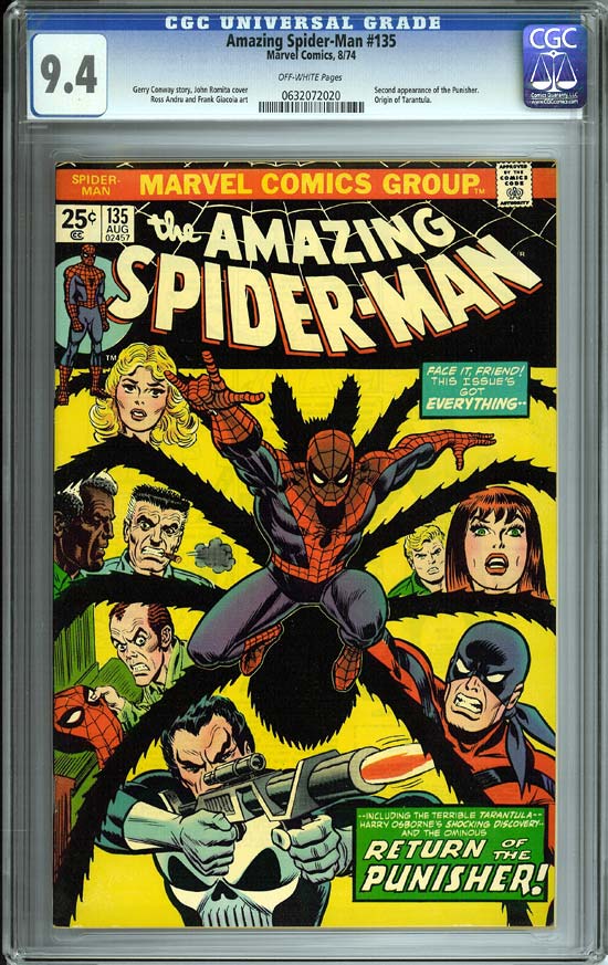 Amazing Spider-Man #135 CGC 9.4 ow