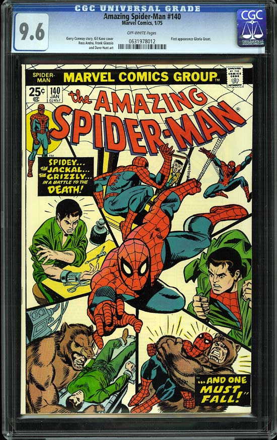Amazing Spider-Man #140 CGC 9.6 ow