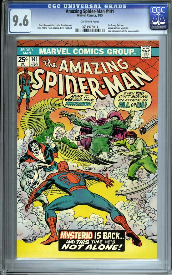 Amazing Spider-Man #141 CGC 9.6 ow