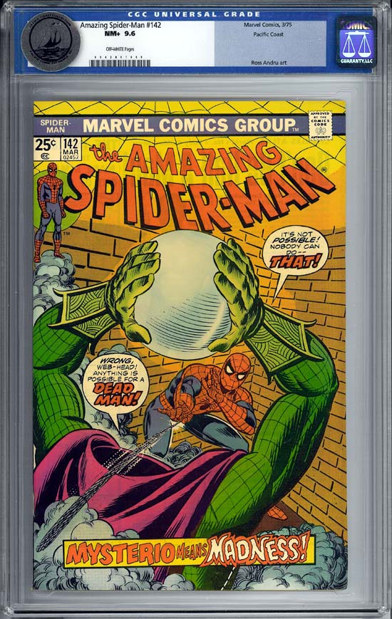 Amazing Spider-Man #142 CGC 9.6 ow Pacific Coast