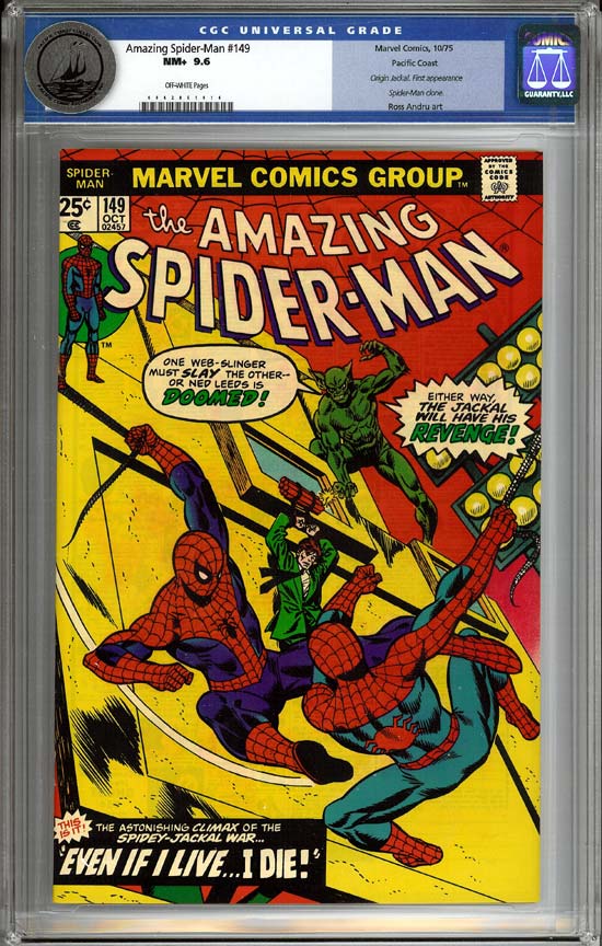 Amazing Spider-Man #149 CGC 9.6 ow Pacific Coast