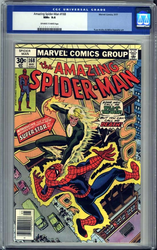 Amazing Spider-Man #168 CGC 9.6 ow/w