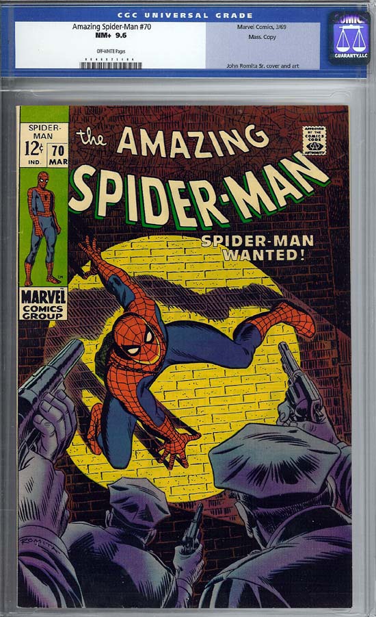 Amazing Spider-Man #70 CGC 9.6 ow Massachusetts