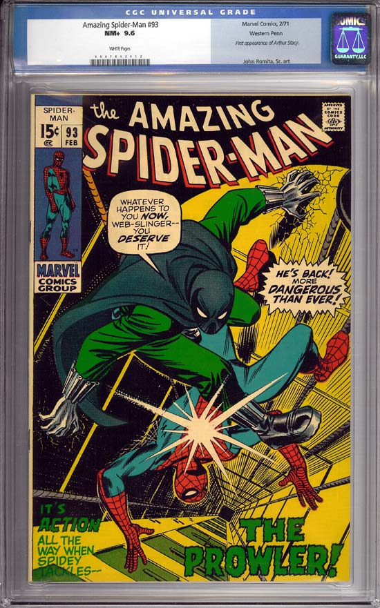 Amazing Spider-Man #93 CGC 9.6 w Western Penn