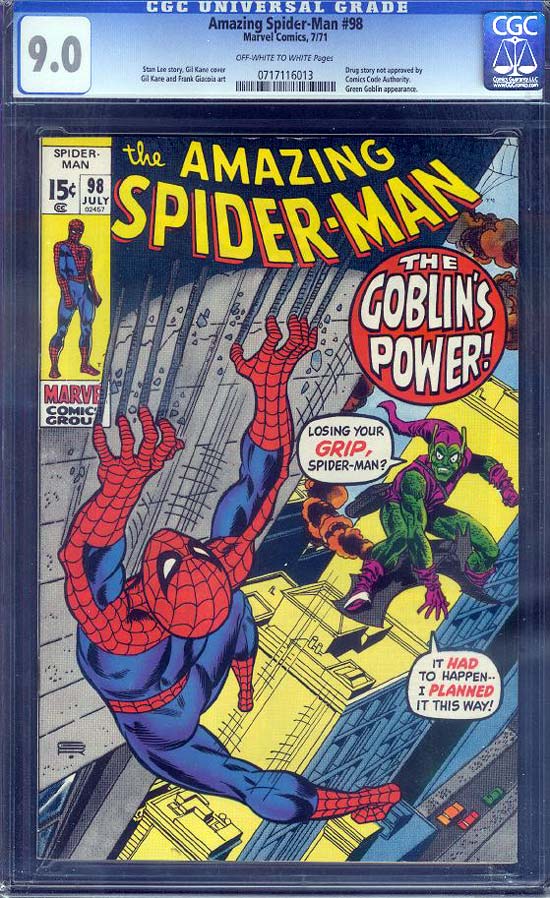 Amazing Spider-Man #98 CGC 9.0ow/w
