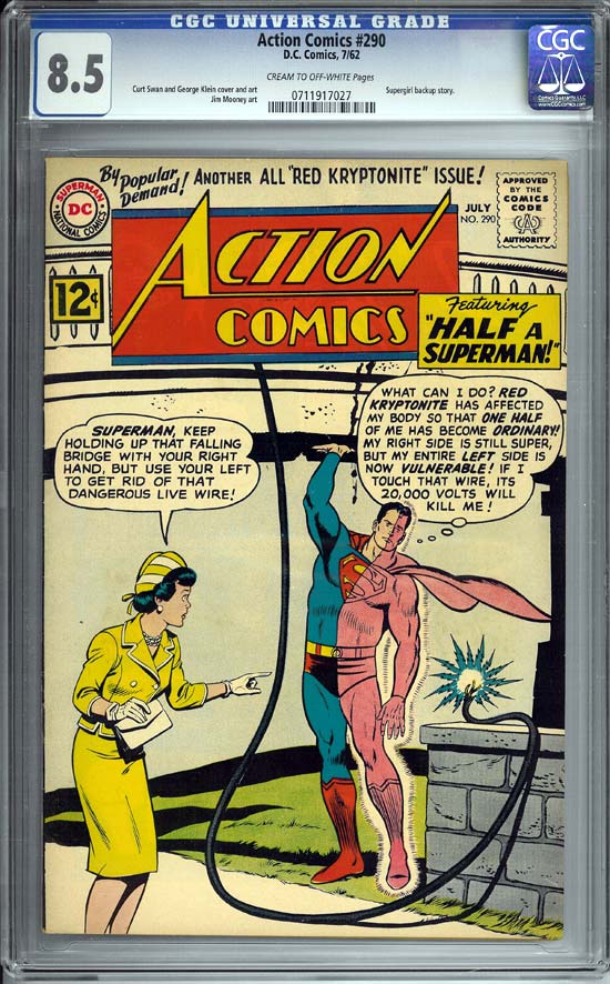 Action Comics #290 CGC 8.5cr/ow