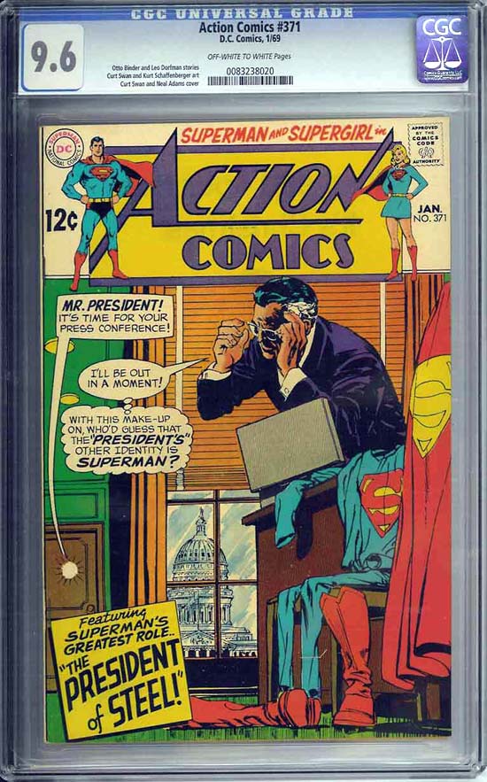 Action Comics #371 CGC 9.6ow/w